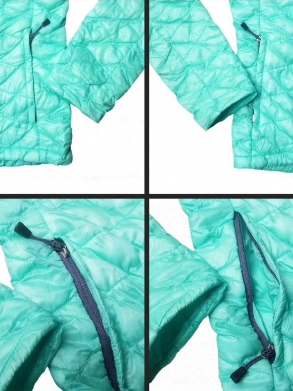 The North Face Thermoball Turquoise Quilted Packable Jacket Womens Small